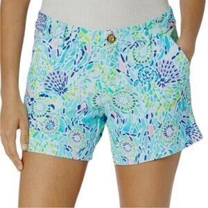Lilly Pulitzer Callahan Shorts Blue Ibiza Open Water Resort Palm Beach Blue 6